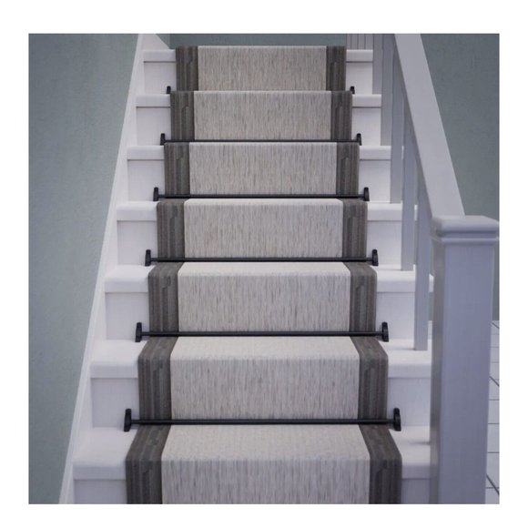 1 Rod Bronze Carpet Rod Set with Classic Design for Timeless Appeal Staircases - Picture 2 of 5